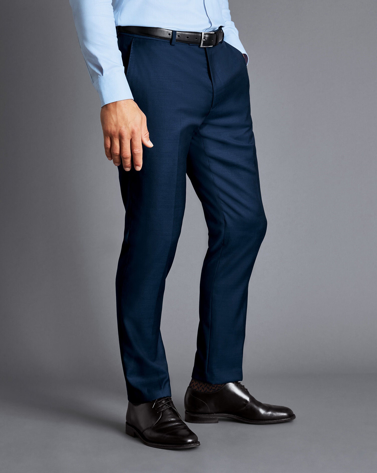 Suit Trousers Mens Royal Blue Trousers Royal Blue Slim Fit Natural