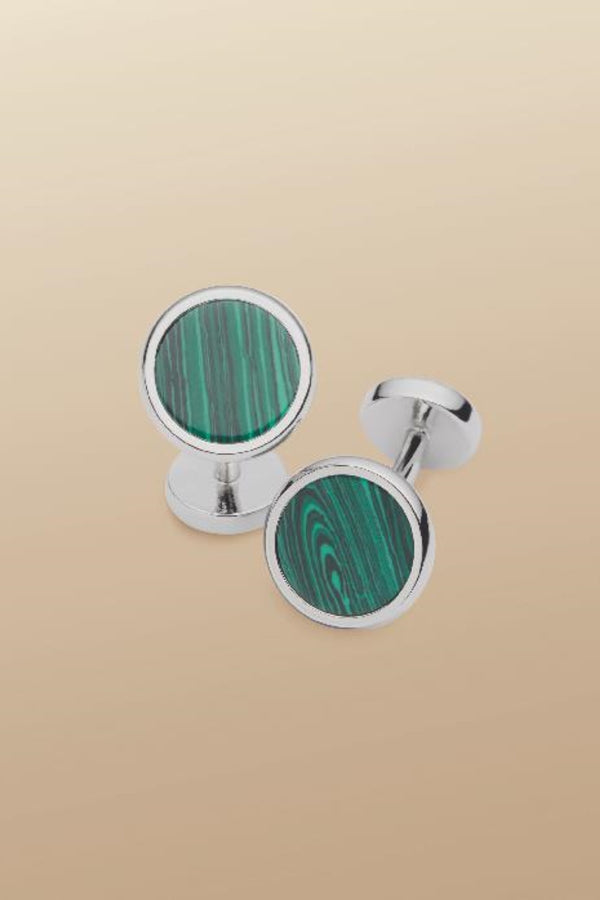 Malachite Round Cufflink