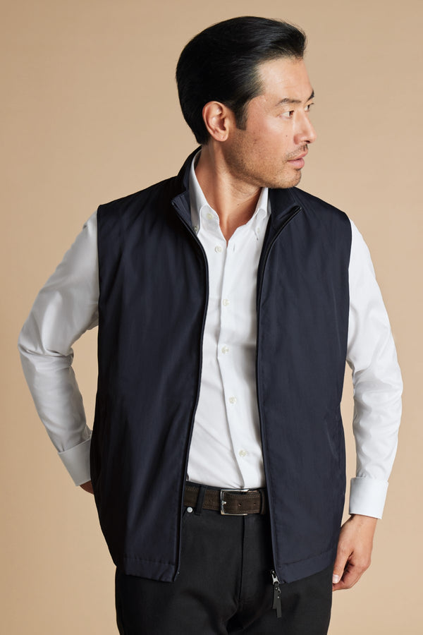 Navy Blue Performance Shell Gilet