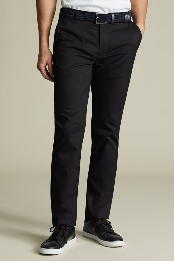Black Performance Slim Fit Chinos