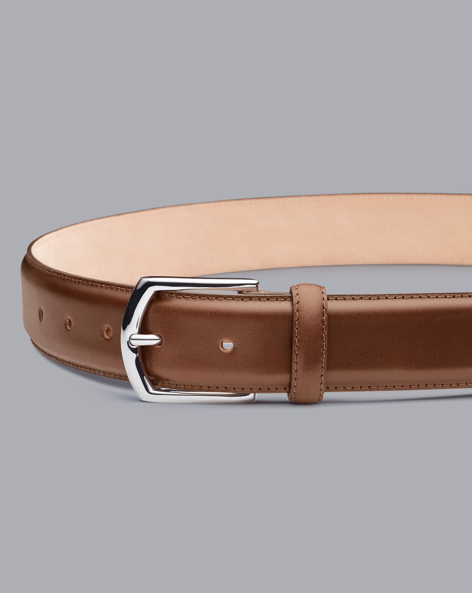 Tan Leather Made In England Formal Belt – Charles Tyrwhitt Pakistan