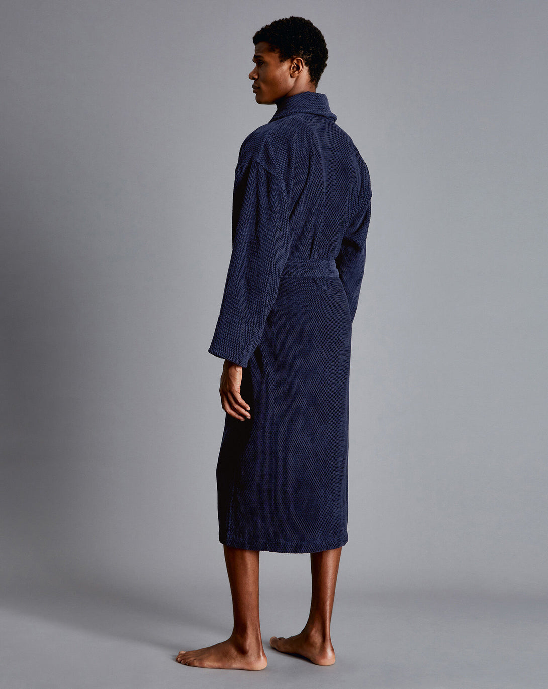 French Blue Waffle Bath Robe – Charles Tyrwhitt Pakistan