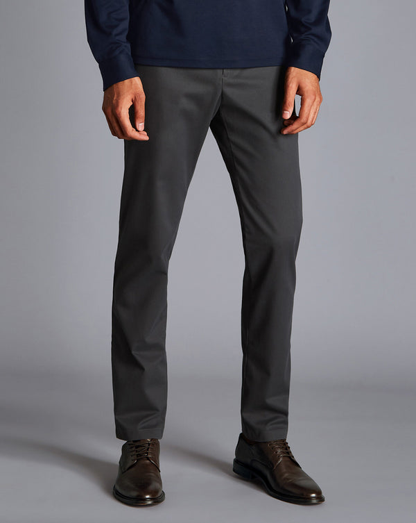 Dark Grey Slim Fit Ultimate Non-Iron Chino